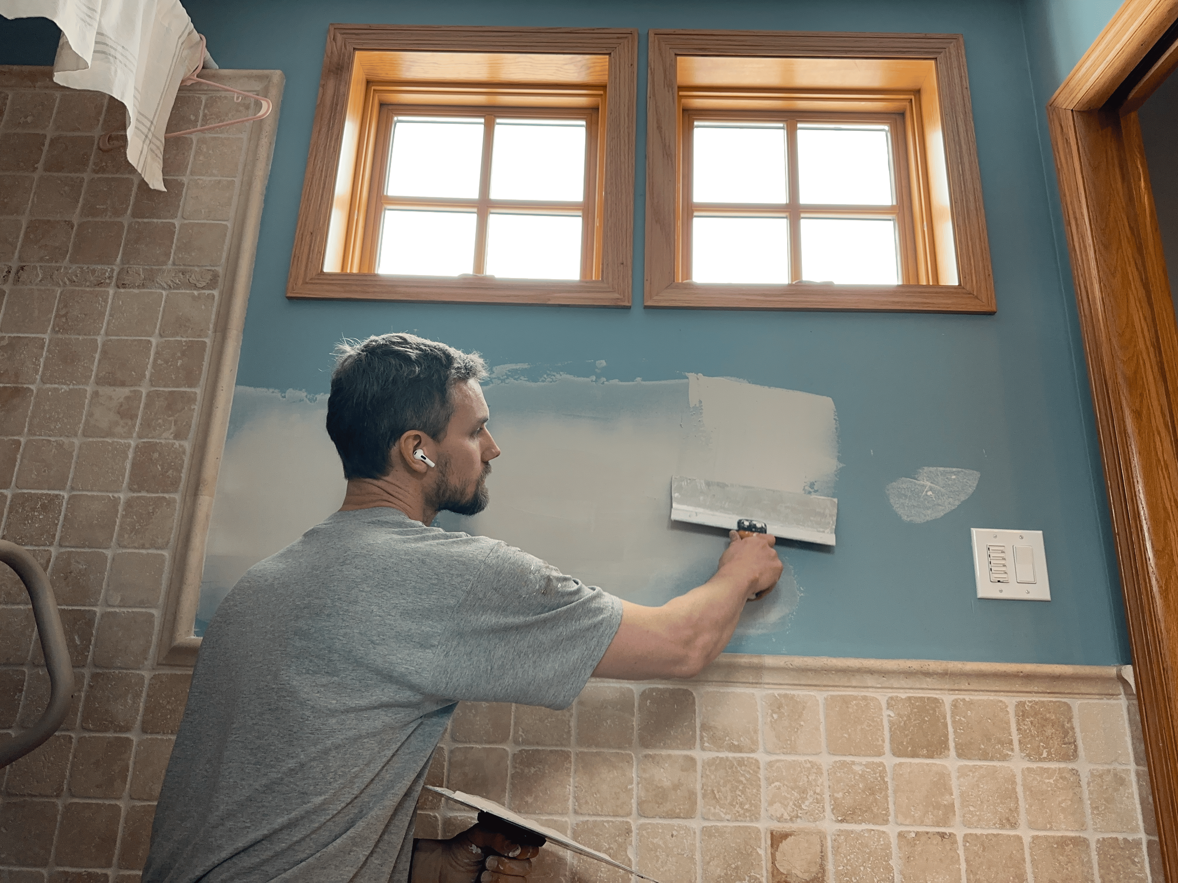 Tim Addink performing handyman services